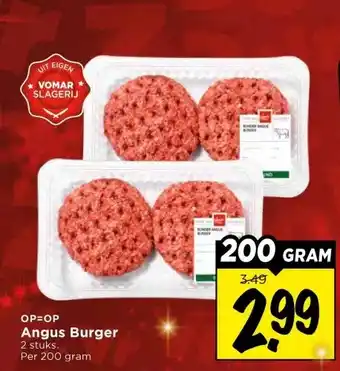 Vomar Voordeelmarkt Angus Burger aanbieding