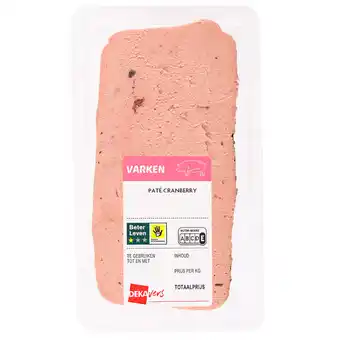 Dekamarkt DekaVers Pate cranberry aanbieding