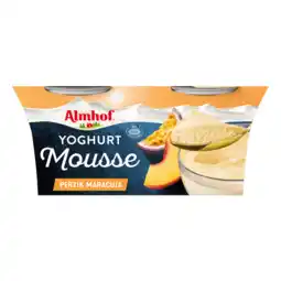 Dekamarkt Almhof Yoghurt mousse perzik maracuja 2 st aanbieding