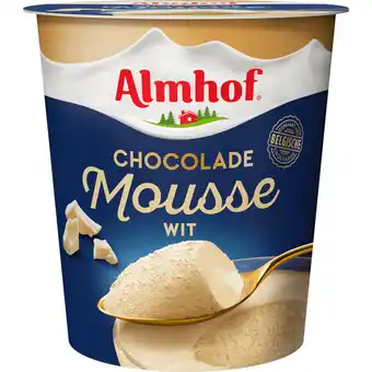 Dekamarkt Almhof Chocolademousse wit aanbieding