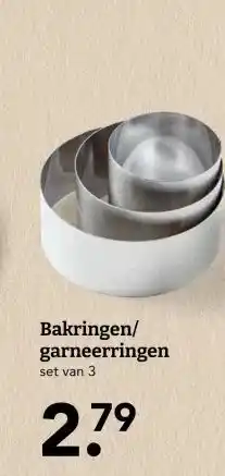 Blokker Bakringen/ garneerringen aanbieding