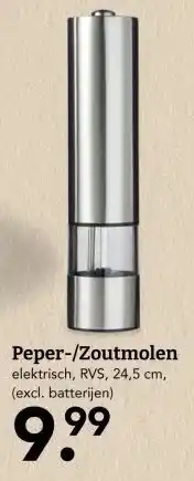 Blokker Peper-/Zoutmolen aanbieding