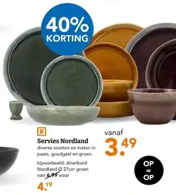 Blokker Servies Nordland aanbieding