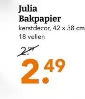 Blokker Julia Bakpapier aanbieding