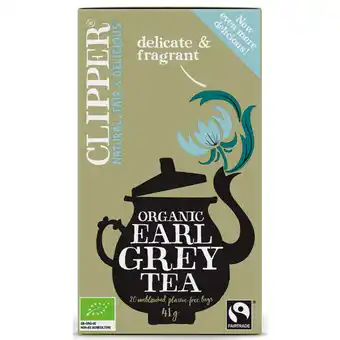 Dekamarkt Clipper Biologische Thee Earl grey 20 zakjes aanbieding
