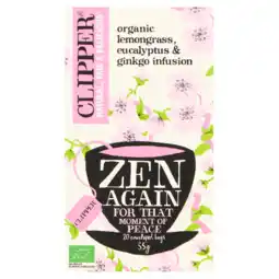 Dekamarkt Clipper Tea zen again 20 stuks aanbieding