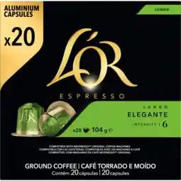 Dekamarkt L'Or Lungo Elegante Koffiecups voordeelpak aanbieding
