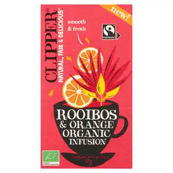Dekamarkt Clipper Rooibos orange 20 zakjes aanbieding