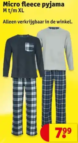 Kruidvat Micro fleece pyjama aanbieding