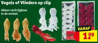 Kruidvat Vogels of Vlinders op clip aanbieding