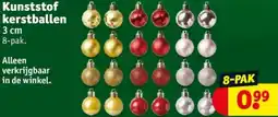 Kruidvat Kunststof kerstballen aanbieding
