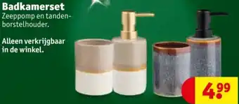 Kruidvat Badkamerset aanbieding