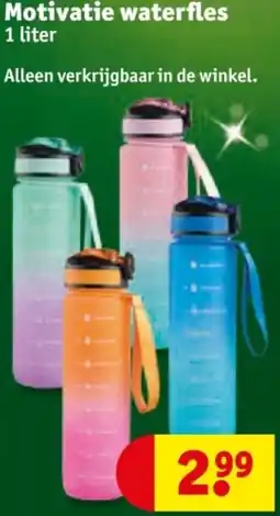 Kruidvat Motivatie waterfles aanbieding