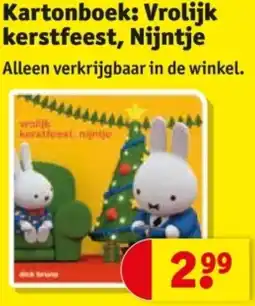Kruidvat Kartonboek: Vrolijk kerstfeest, Nijntje aanbieding