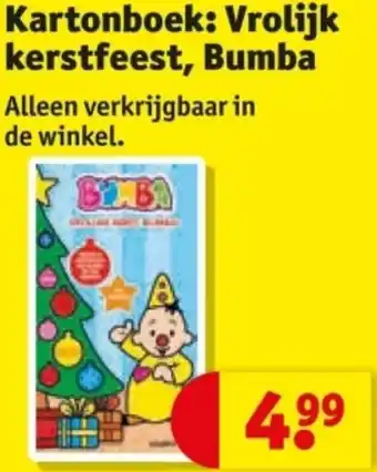 Kruidvat Kartonboek: Vrolijk kerstfeest, Bumba aanbieding