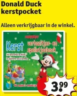 Kruidvat Donald Duck kerstpocket aanbieding