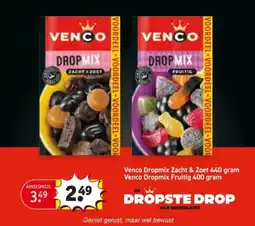 Kruidvat Venco Dropmix Zacht & Zoet, Venco Dropmix Fruitig aanbieding