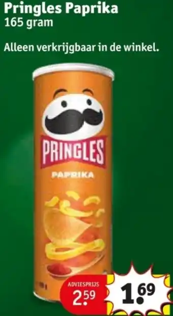 Kruidvat Pringles Paprika aanbieding