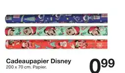 Zeeman Cadeaupapier Disney aanbieding