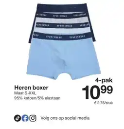 Zeeman Heren boxer aanbieding