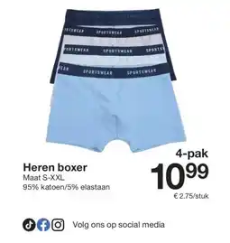 Zeeman Heren boxer aanbieding