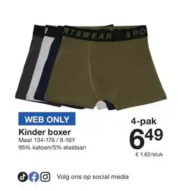 Zeeman Kinder boxer aanbieding