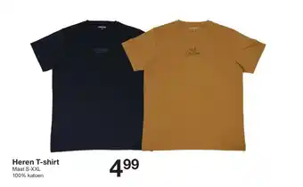 Zeeman Heren T-shirt aanbieding