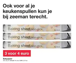 Zeeman Bakpapier aanbieding