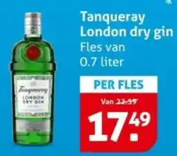 Hoogvliet Tanqueray London dry gin aanbieding