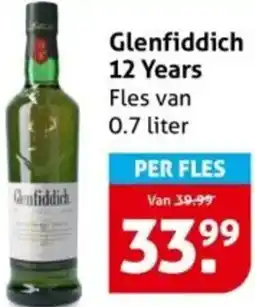 Hoogvliet Glenfiddich 12 Years aanbieding