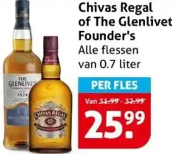 Hoogvliet Chivas Regal of The Glenlivet Founder's aanbieding
