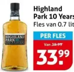 Hoogvliet Highland Park 10 Years aanbieding