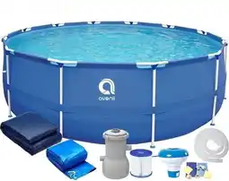 Bol.com Opzetzwembad 366x76 cm met filterpomp - Rond - inclusief veel accessoires aanbieding