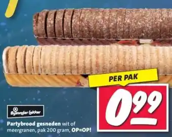Nettorama Partybrood gesneden aanbieding