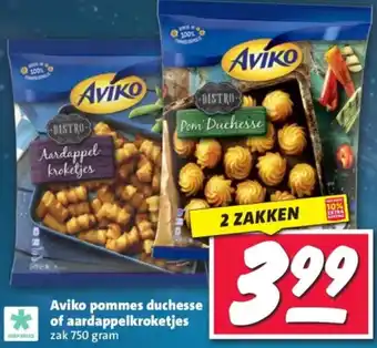 Nettorama Aviko pommes duchesse of aardappelkroketjes aanbieding