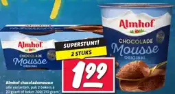 Nettorama Almhof chocolademousse aanbieding