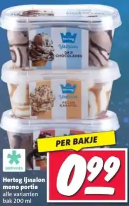 Nettorama Hertog ijssalon mono portie aanbieding