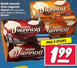 Nettorama Nestlé viennois choco slagroom dessert aanbieding