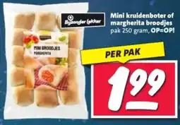 Nettorama Mini kruidenboter of margherita broodjes aanbieding