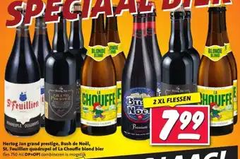 Nettorama Hertog Jan grand prestige, Bush de Noël, St. Feuillien quadrupel of La Chouffe blond bier aanbieding