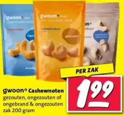 Nettorama Gwoon Cashewnoten aanbieding