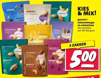 Nettorama Gwoon notenmelanges en notenmixen aanbieding