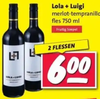 Nettorama Lola + Luigi merlot-tempranillo aanbieding