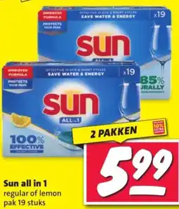 Nettorama Sun all in 1 regular of lemon aanbieding