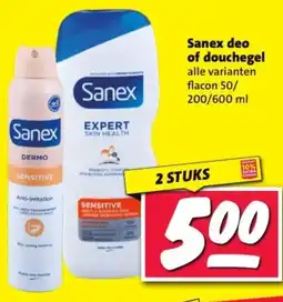 Nettorama Sanex deo of douchegel aanbieding