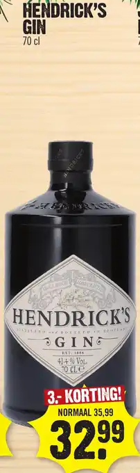 Super Dirck 3 Hendrick's gin aanbieding