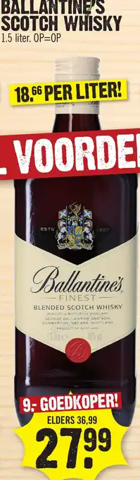 Super Dirck 3 Ballantine's scotch whisky aanbieding