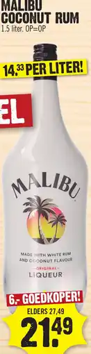 Super Dirck 3 Malibu coconut rum aanbieding