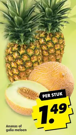 Boni Ananas of galia meloen aanbieding
