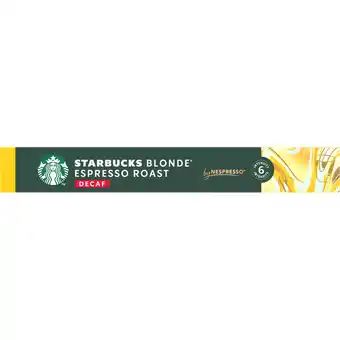 Jumbo Starbucks by Nespresso Blonde Espresso Roast Decaf 10 Koffiecups aanbieding